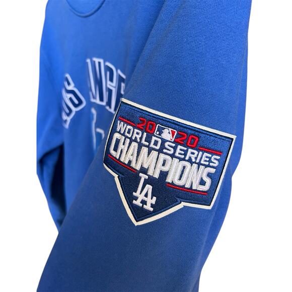 MLB Pro Standard LA Dodgers Sweatshirt Men’s Pullover Crewneck Blue Medium - Picture 2 of 8